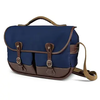 Billingham Mini Eventer Navy Canvas/Chocolate Leather