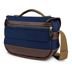 Billingham Mini Eventer Navy Canvas/Chocolate Leather