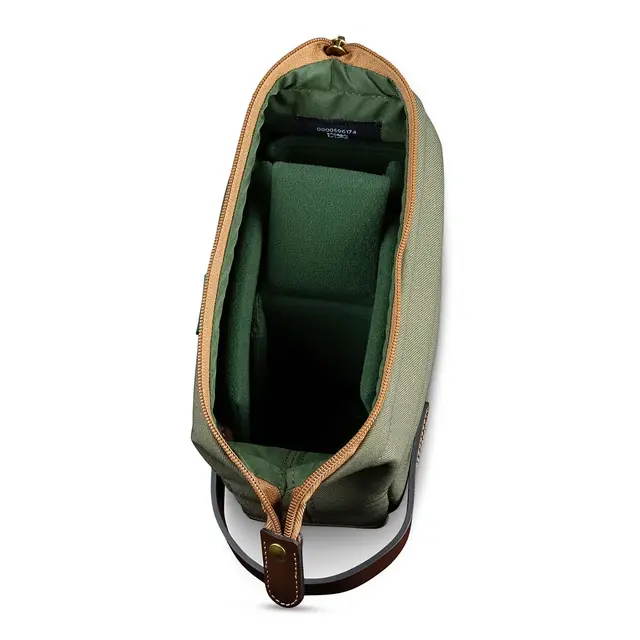 Billingham Capsule 1 Pouch Sage FibreNyte/Chocolate Leather 