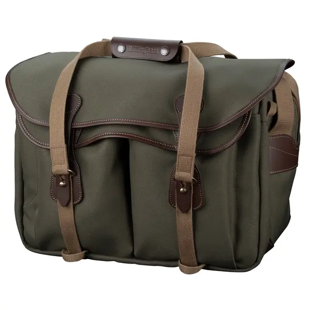 Billingham 445 MKII Camera/Laptop Bag Sage Fibrenyte/Chocolate. 14L 
