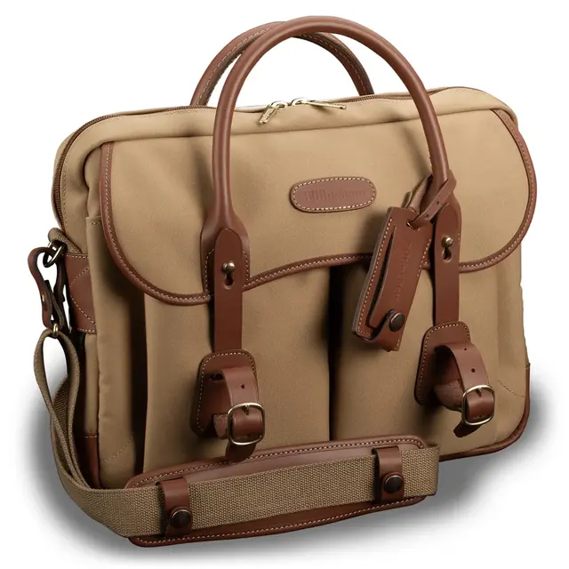 Billingham Thomas Brief Case Khaki/Tan 