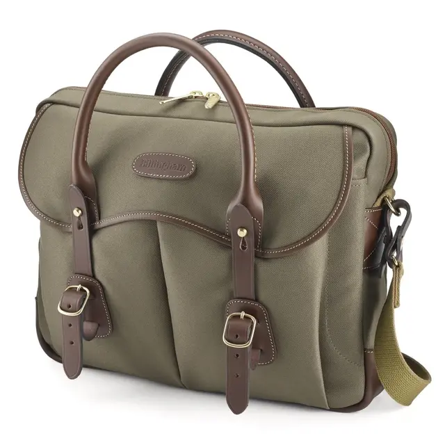 Billingham Thomas Brief Case Sage Fibrenyte/Chocolate 