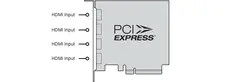Blackmagic DeckLink Quad HDMI Recorder 4K PCIe Opptager stasjonær Pc/Mac