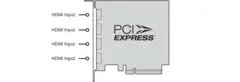 Blackmagic DeckLink Quad HDMI Recorder 4K PCIe Opptager stasjon&#230;r Pc/Mac
