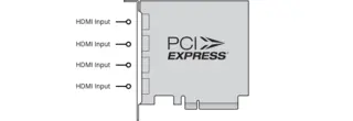 Blackmagic DeckLink Quad HDMI Recorder 4K PCIe Opptager stasjon&#230;r Pc/Mac