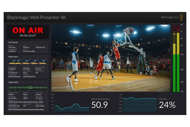 Blackmagic Web Presenter 4K 4K USB-C Webcam 