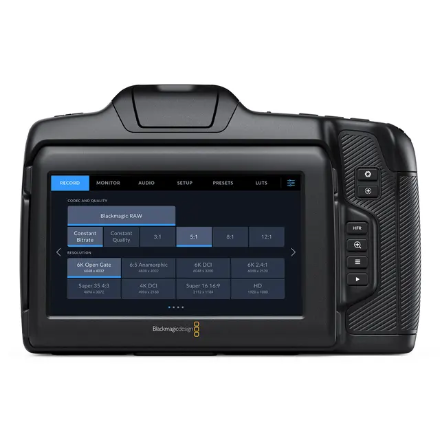 Blackmagic Cinema Camera 6K Full-Frame 6K Sensor. m/DaVinci Resolve 