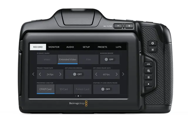 Blackmagic Pocket Cinema Camera 6K Pro EF 6K Inkludert DaVinci Resolve Program 