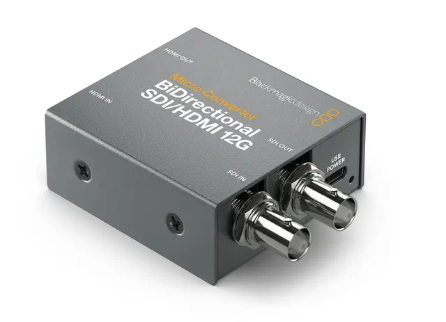 Blackmagic Micro Converter BiDirect 12GP 4K Med Strømadapter USB-C Type 