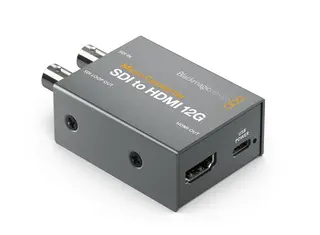 Blackmagic Micro Converter SDI-HDMI 12GP 4K Med Strømadapter USB-C Type