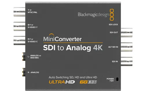 Blackmagic Mini Converter SDI til Analog 4K SDI til Analog 