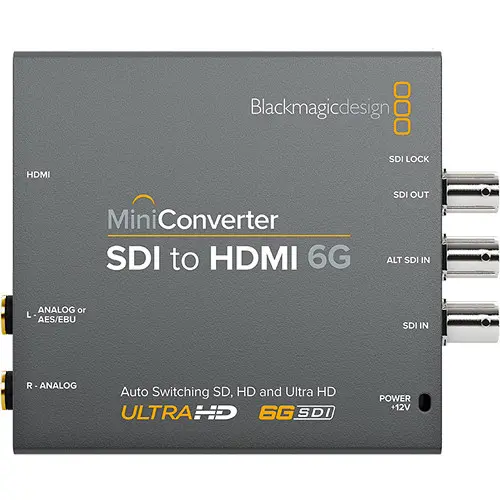 Blackmagic Mini Converter SDI-HDMI 6G 4K 6G SDI til HDMI 