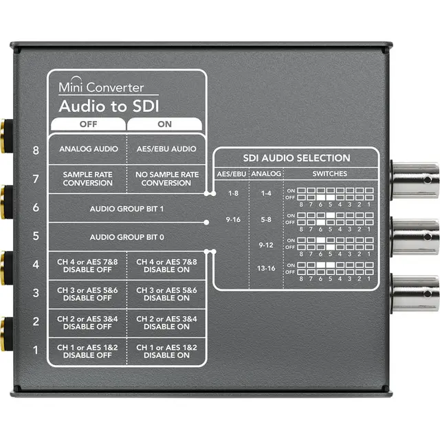 Blackmagic Mini Converter - Audio to SDI HD Audio til SDI 