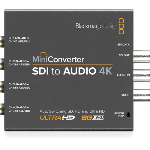 Blackmagic Mini Converter - SDI to Audio 4K SDI til Audio 