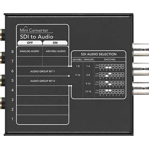 Blackmagic Mini Converter - SDI to Audio HD SDI til Audio 