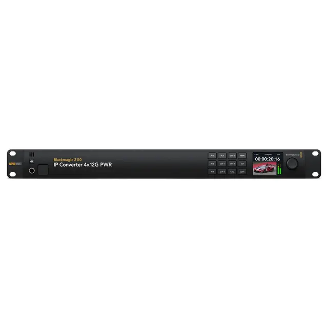 Blackmagic 2110 IP Converter 4x12G 10GbE 4x 12G SDI & 4x RJ45 10GbE 2110 