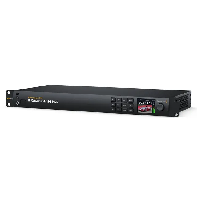 Blackmagic 2110 IP Converter 4x12G 10GbE 4x 12G SDI & 4x RJ45 10GbE 2110 