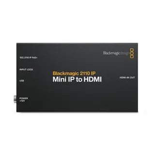 Blackmagic 2110 IP Mini IP to HDMI RJ45 10GbE 2110 til HDMI