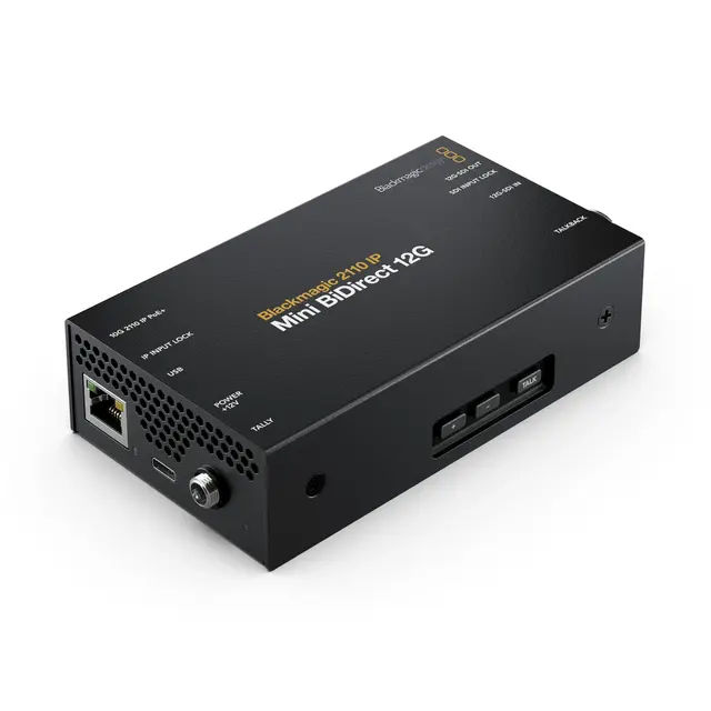 Blackmagic 2110 IP Mini BiDirect 12G 12G SDI til RJ45 / RJ45 til 12G SDI 