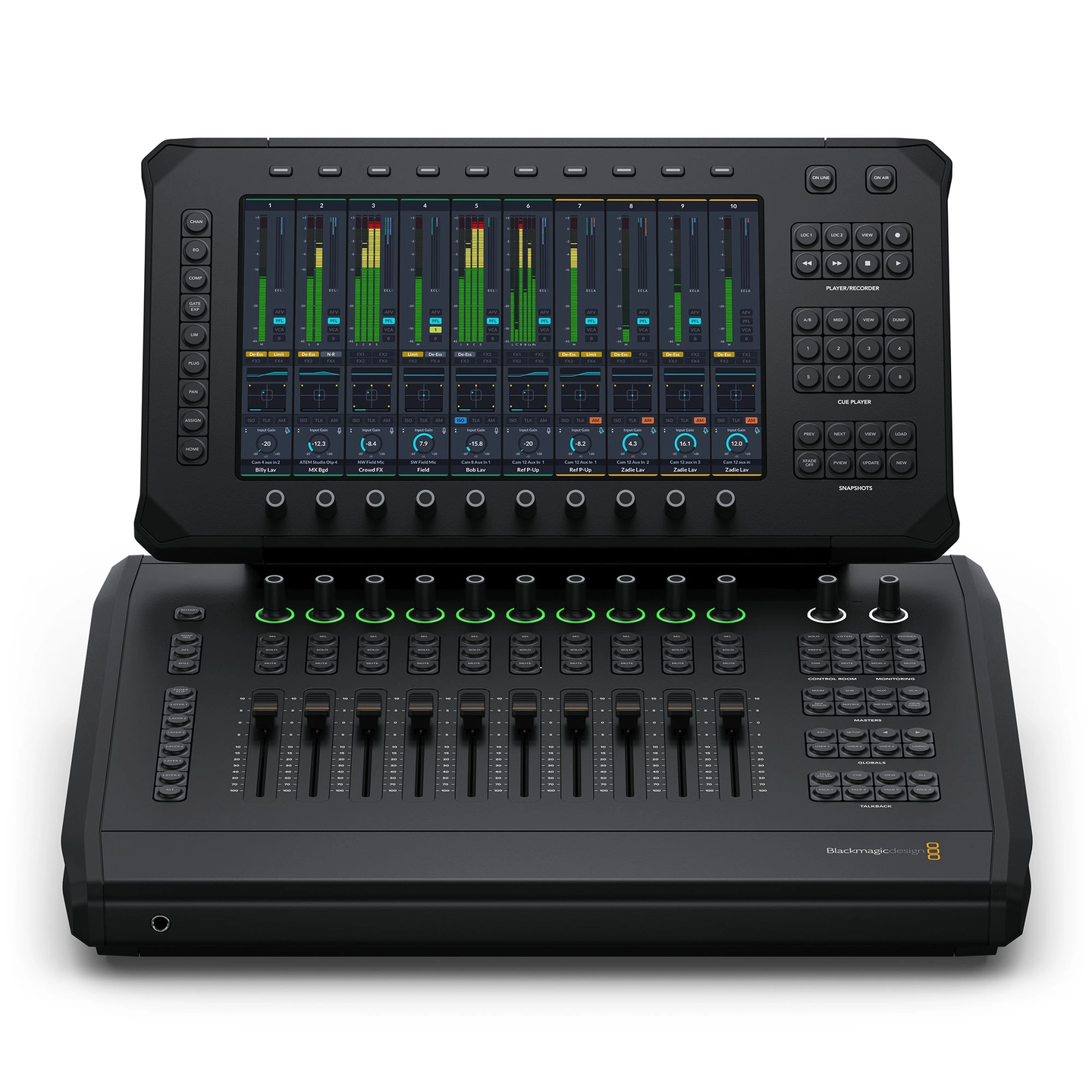 Blackmagic Fairlight Live Audio Panel 10 10 Kanal Audio Panel