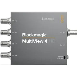 Blackmagic MultiView 4 HD Se 4 video signal på en monitor