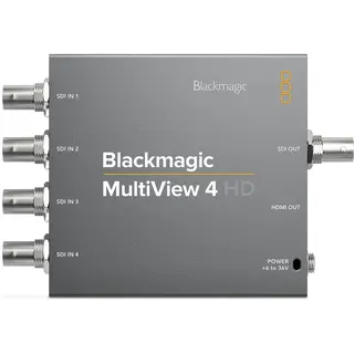Blackmagic MultiView 4 HD Se 4 video signal p&#229; en monitor