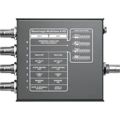Blackmagic MultiView 4 HD Se 4 video signal p&#229; en monitor
