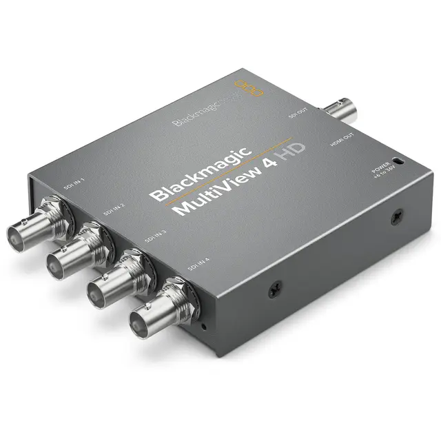 Blackmagic MultiView 4 HD Se 4 video signal på en monitor 