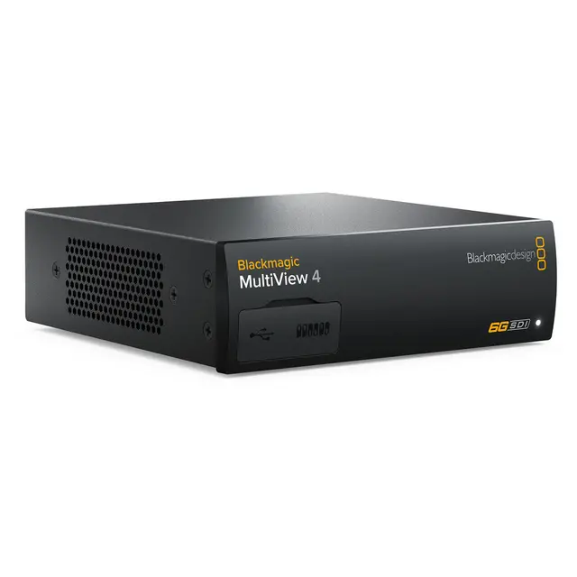 Blackmagic MultiView 4  4K Se 4 video signal på en monitor 
