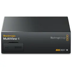 Blackmagic MultiView 4  4K Se 4 video signal p&#229; en monitor