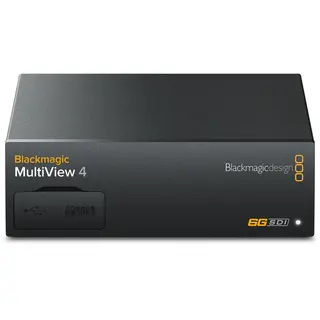Blackmagic MultiView 4  4K Se 4 video signal på en monitor