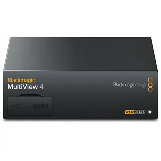 Blackmagic MultiView 4  4K Se 4 video signal p&#229; en monitor