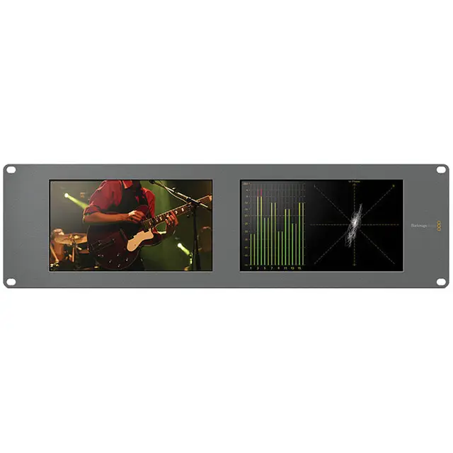 Blackmagic SmartScope Duo 4K 2 Dobbel 8" scope monitor til rack 