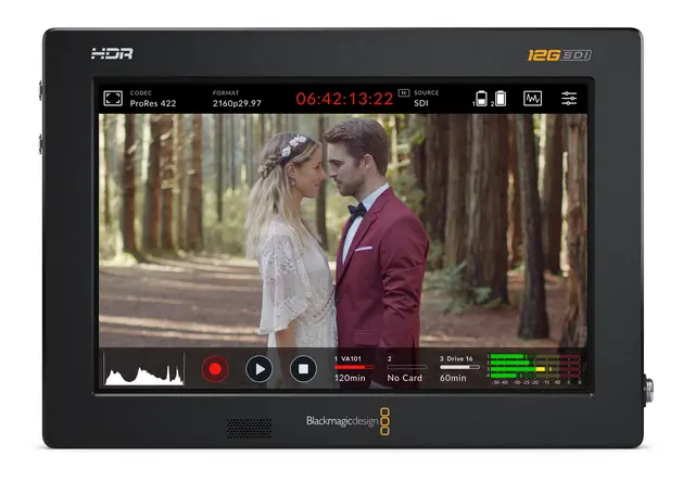 Blackmagic Video Assist 7 12G HDR 4K Videomonitor 7" Med opptager 
