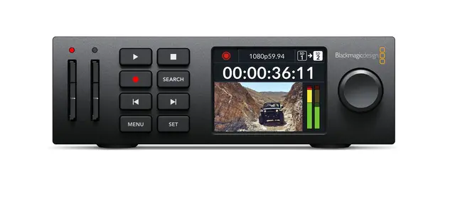 Blackmagic HyperDeck Studio HD Mini HD opptager SD kort 