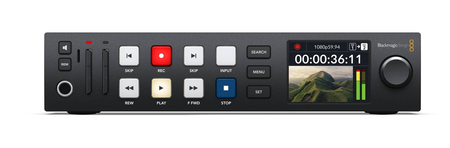 Blackmagic HyperDeck Studio HD Plus HD Pluss opptager SD kort