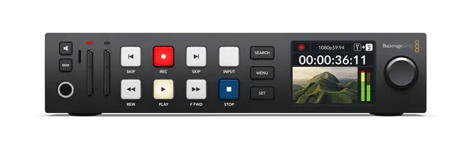 Blackmagic HyperDeck Studio HD Plus HD Pluss opptager SD kort 