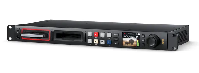 Blackmagic HyperDeck Studio HD Pro HD Pro opptager SD kort og SSD 