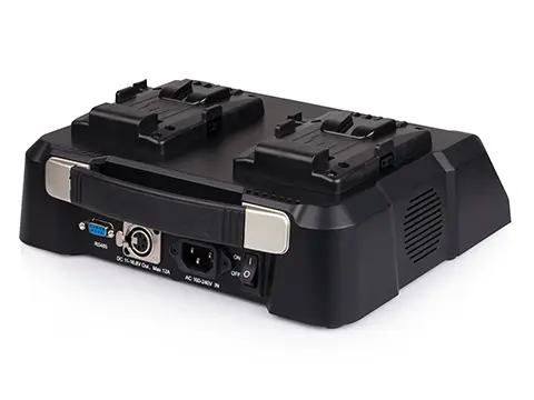 SWIT S-3812S Hurtiglader V-Mount Lader 2 batterier samtidig 