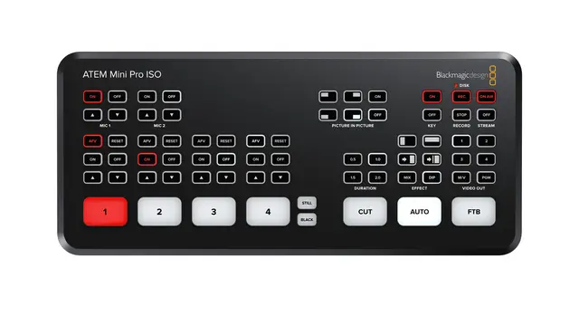 Blackmagic ATEM Mini Pro ISO 4 Kanal Live Stream Videomixer HDMI 