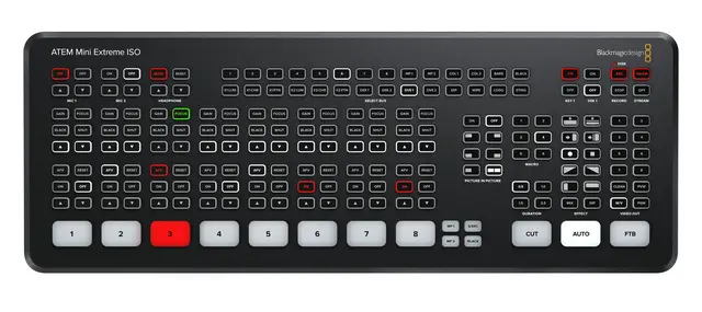 Blackmagic ATEM Mini Extreme ISO 8 Kanal Live Stream Videomixer HDMI 