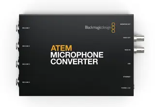 Blackmagic ATEM Microphone Converter 4x XLR til MADI Lyd konverter