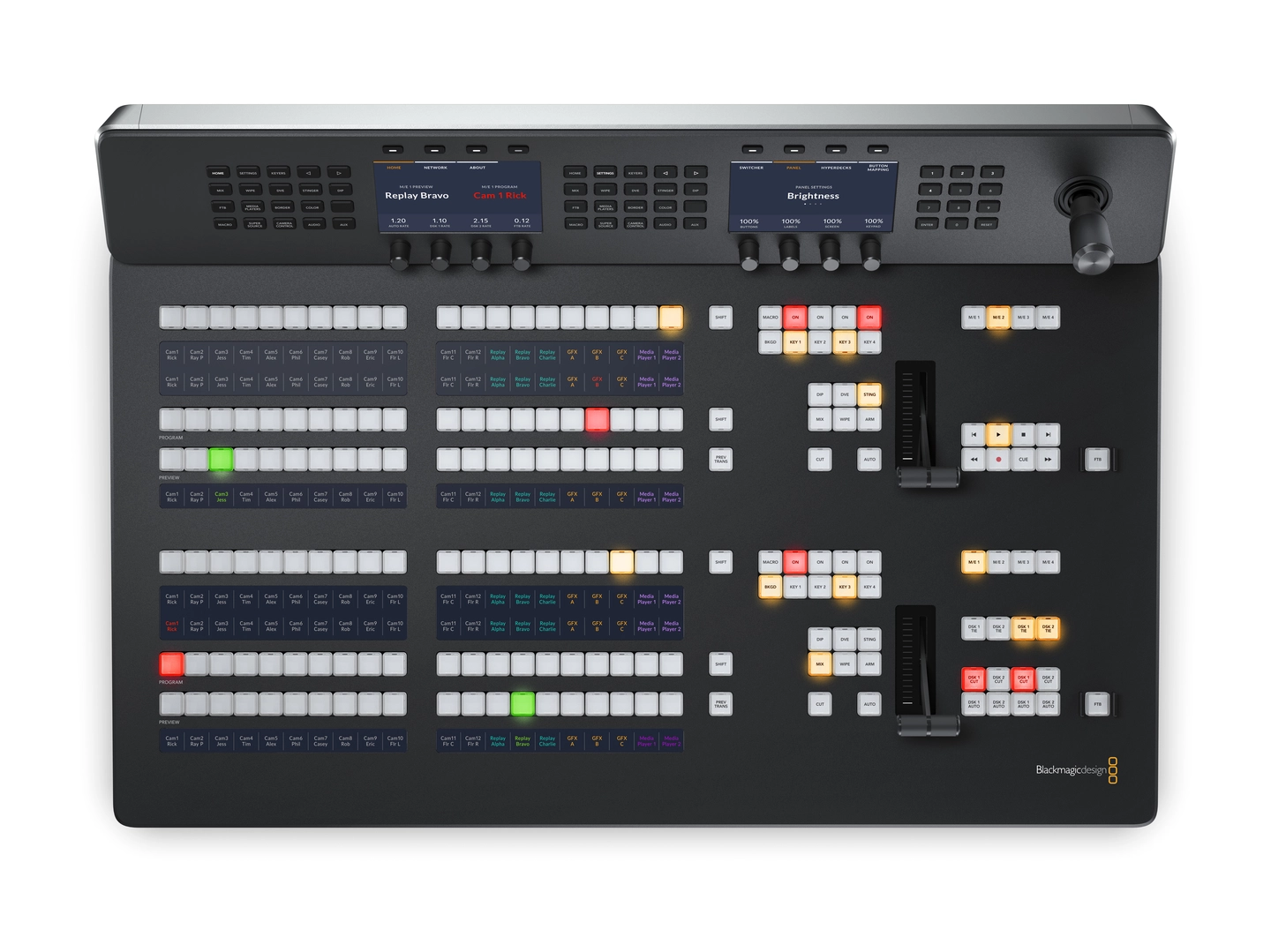Blackmagic ATEM 2 M/E Advanced Panel 20 20 Kanal Kontrollpanel til ATEM mixer