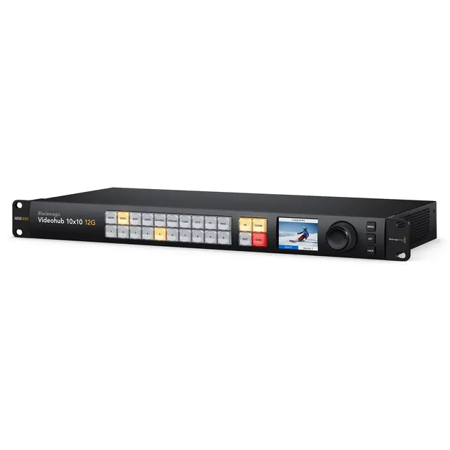 Blackmagic Smart Videohub 10x10 12G 10x10 port 12G 4K 50P Smart Routing SDI 