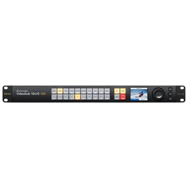 Blackmagic Smart Videohub 10x10 12G 10x10 port 12G 4K 50P Smart Routing SDI 