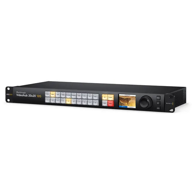 Blackmagic Smart Videohub 20x20 12G 20x20 port 12G 4K 50P Smart Routing SDI 