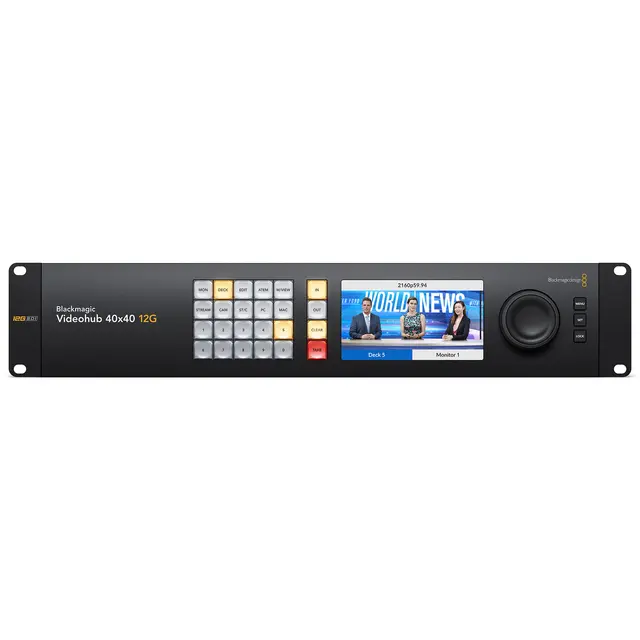 Blackmagic Smart Videohub 40x40 12G 40x40 port 12G 4K 50P Smart Routing SDI 