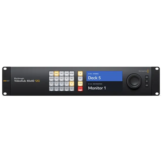 Blackmagic Smart Videohub 40x40 12G 40x40 port 12G 4K 50P Smart Routing SDI 