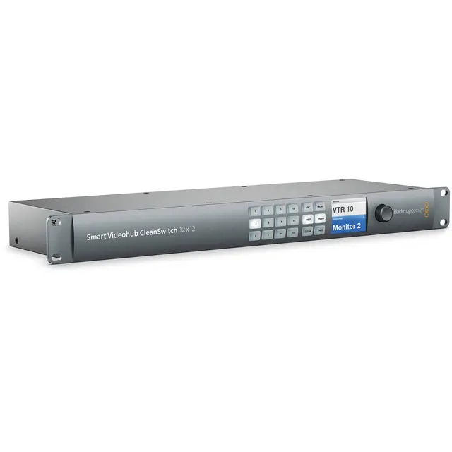 Blackmagic Smart Videohub CleanSwitch 12 12x12 6G 4K 25P Smart Routing SDI 