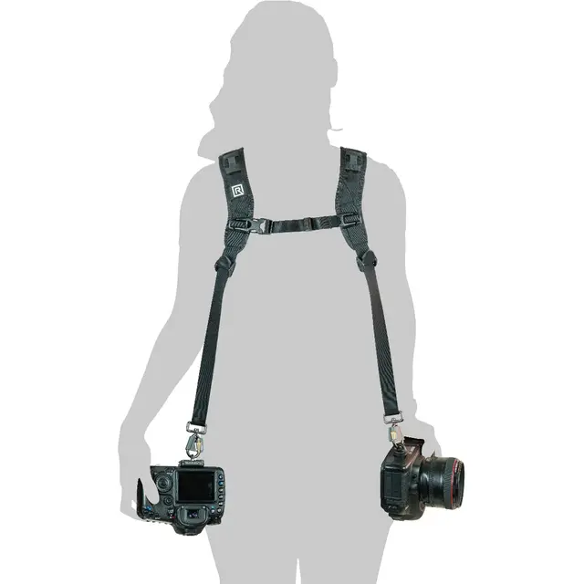 BlackRapid Double Slim Breathe Skuldersele for to kamerahus 